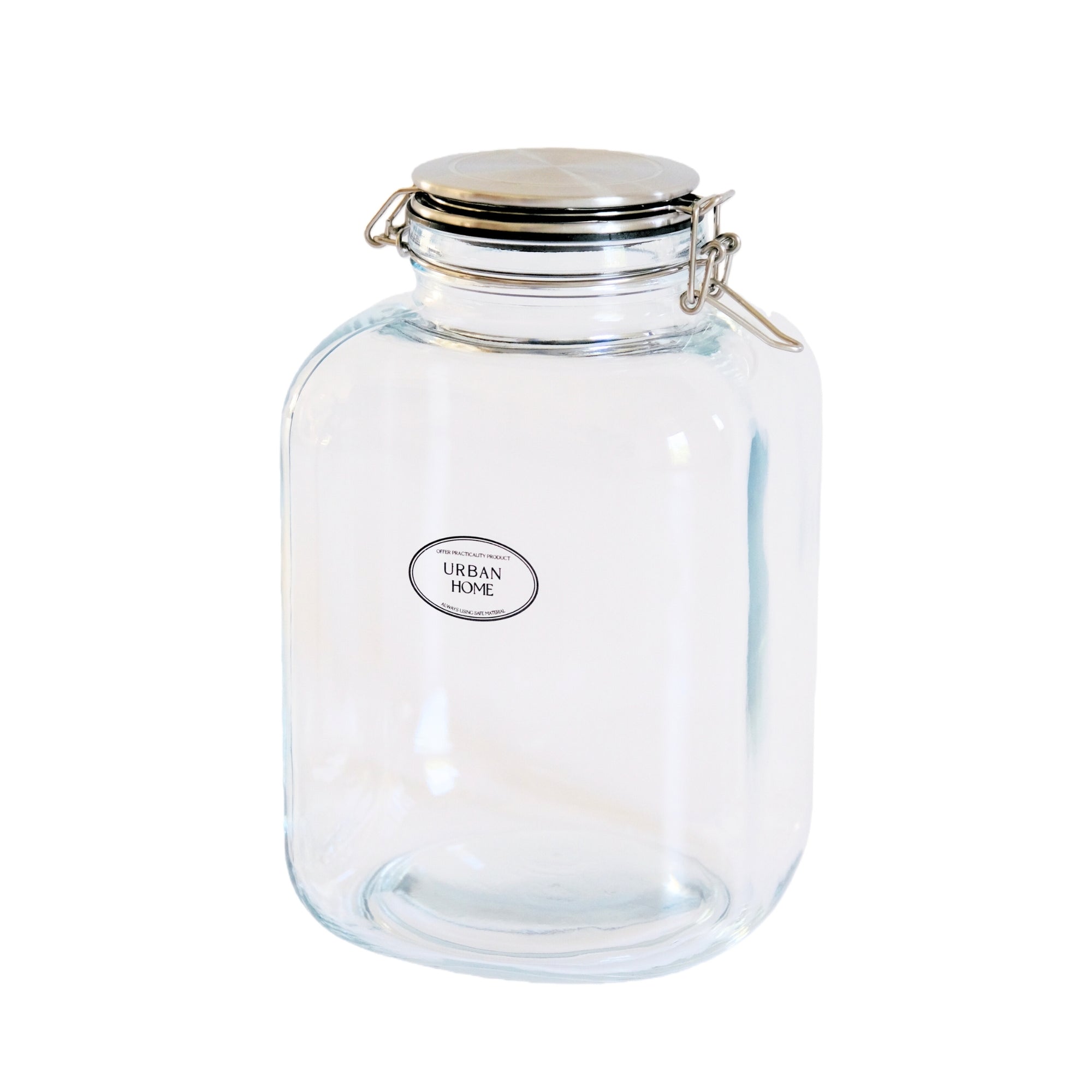 1 Gallon Glass Jar with Stainless Steel Lid