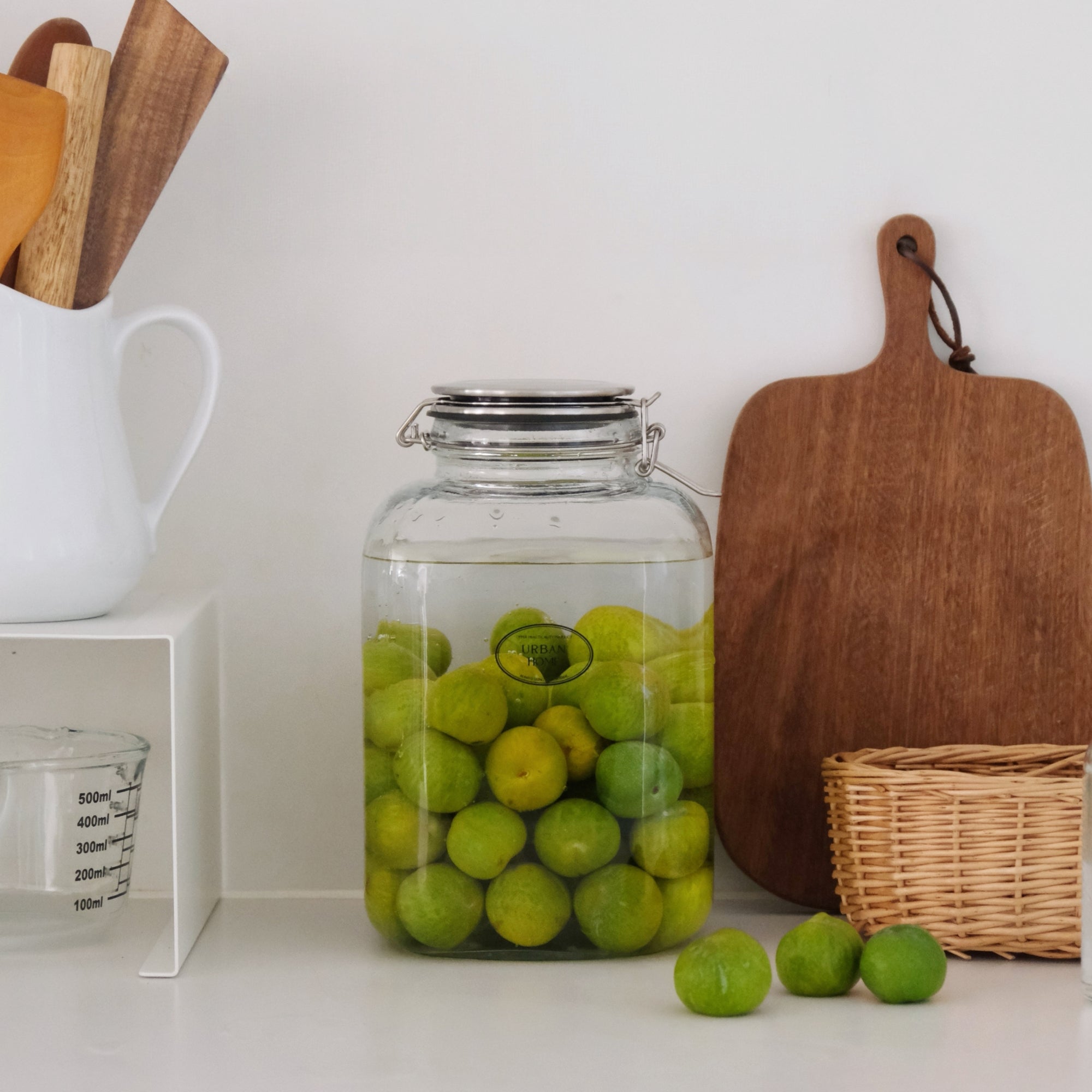 1 Gallon Glass Jar with Stainless Steel Lid