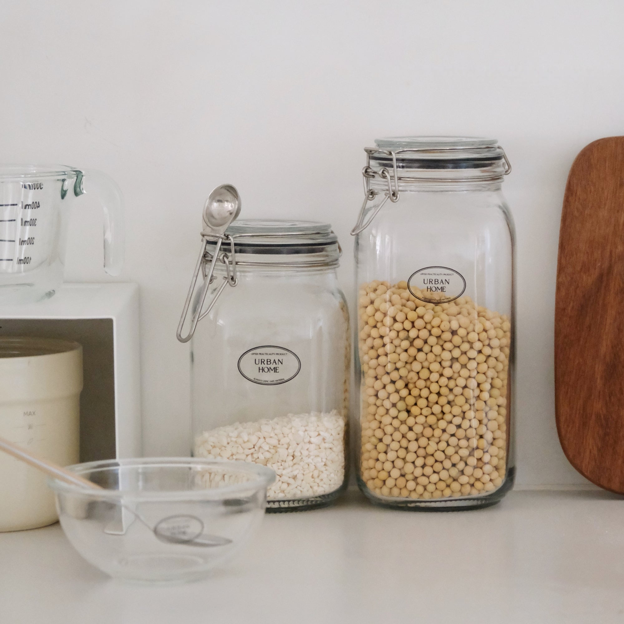 64 oz Tall Glass Jar with Lid