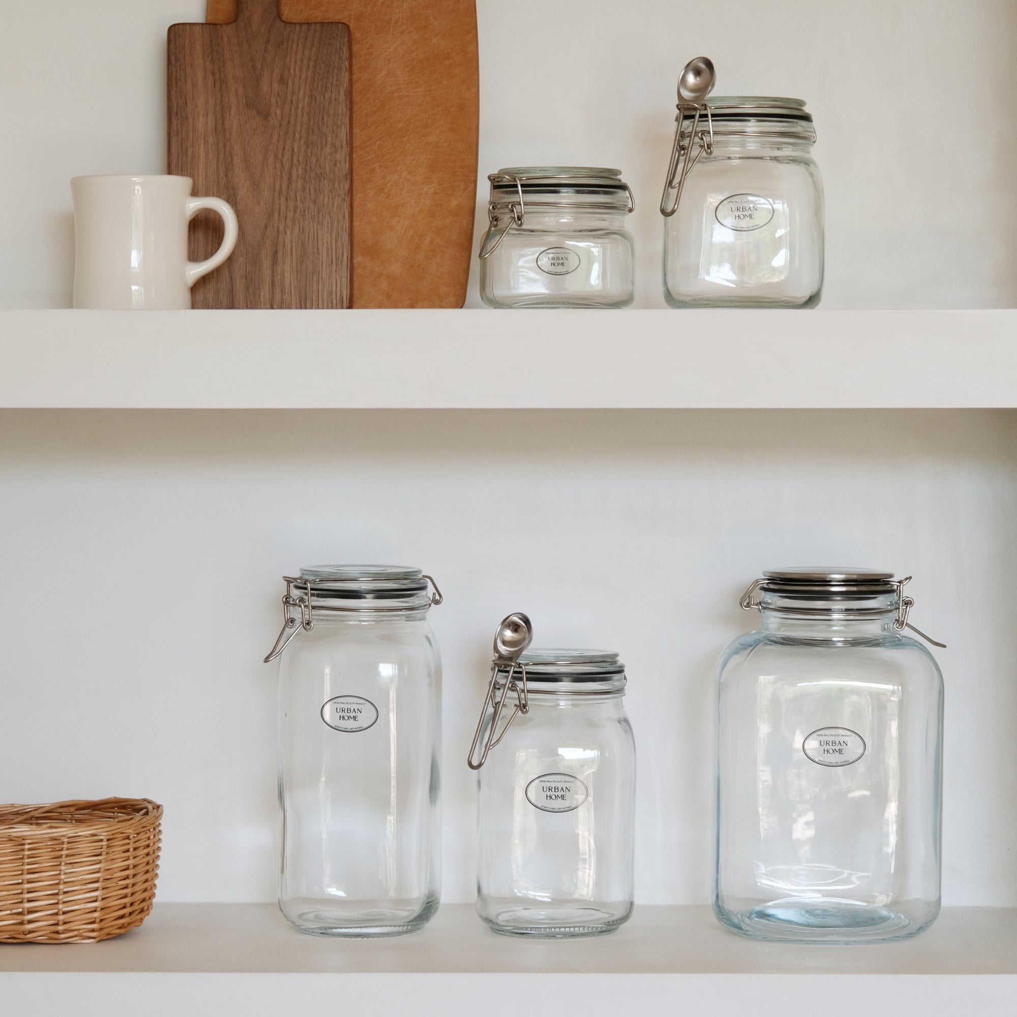 48 oz Glass Jar with Lid & 5ml Spoon