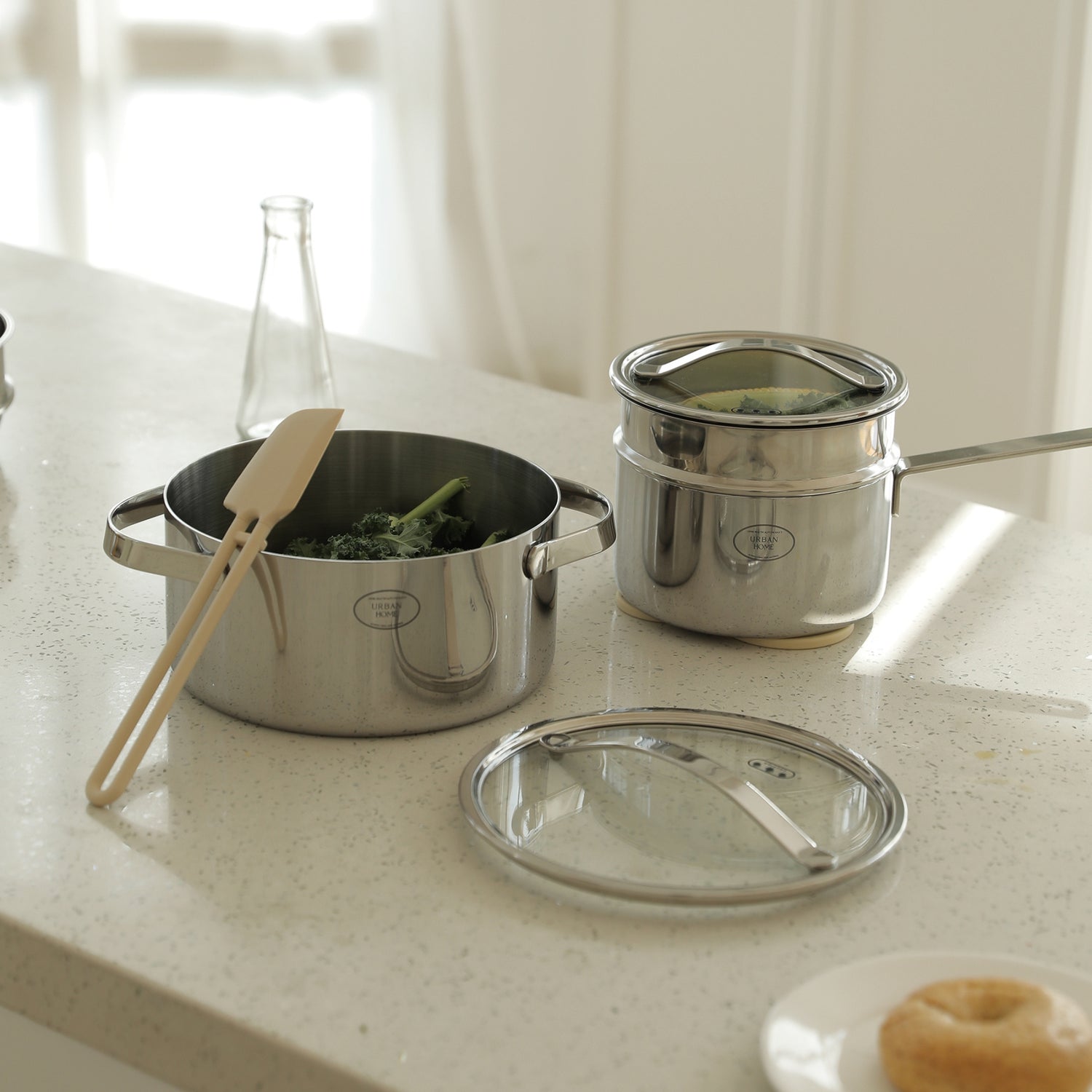 ubenkaku soup pot and milk pan