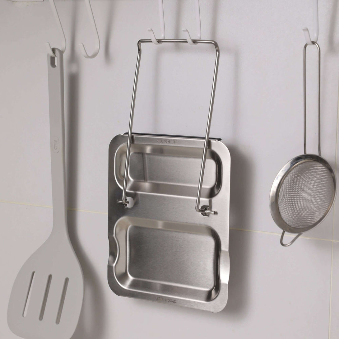 ubenkaku hanging storage pot lid rack