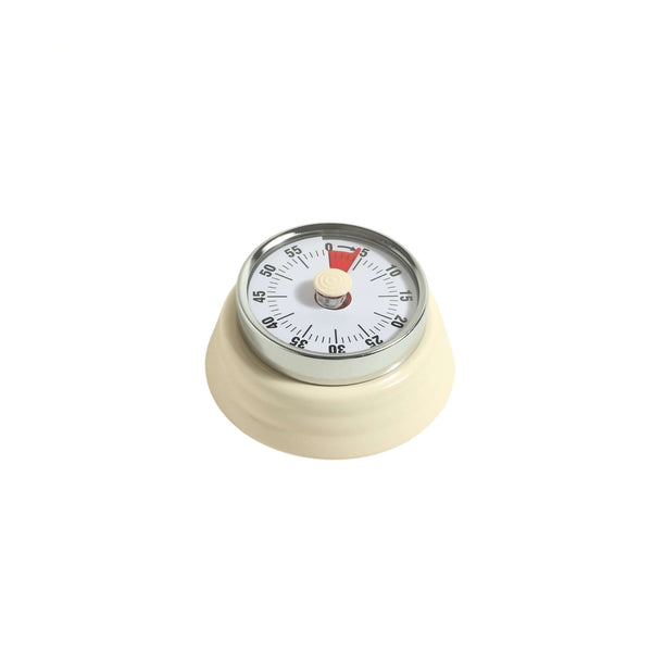 ubenkaku cream color magnetic mechanical kitchen timer