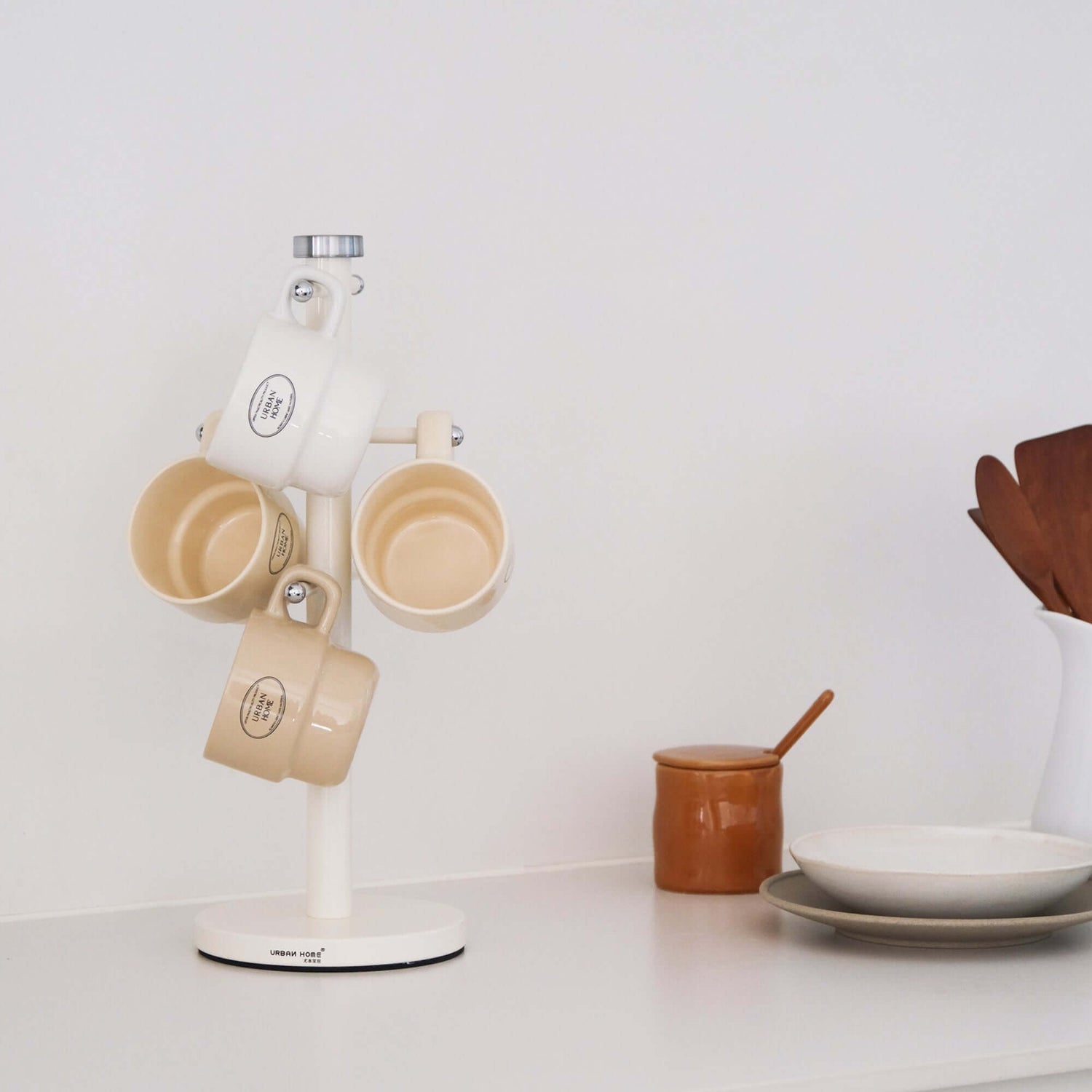 ubenkaku mug rack holds up to 6 mugs