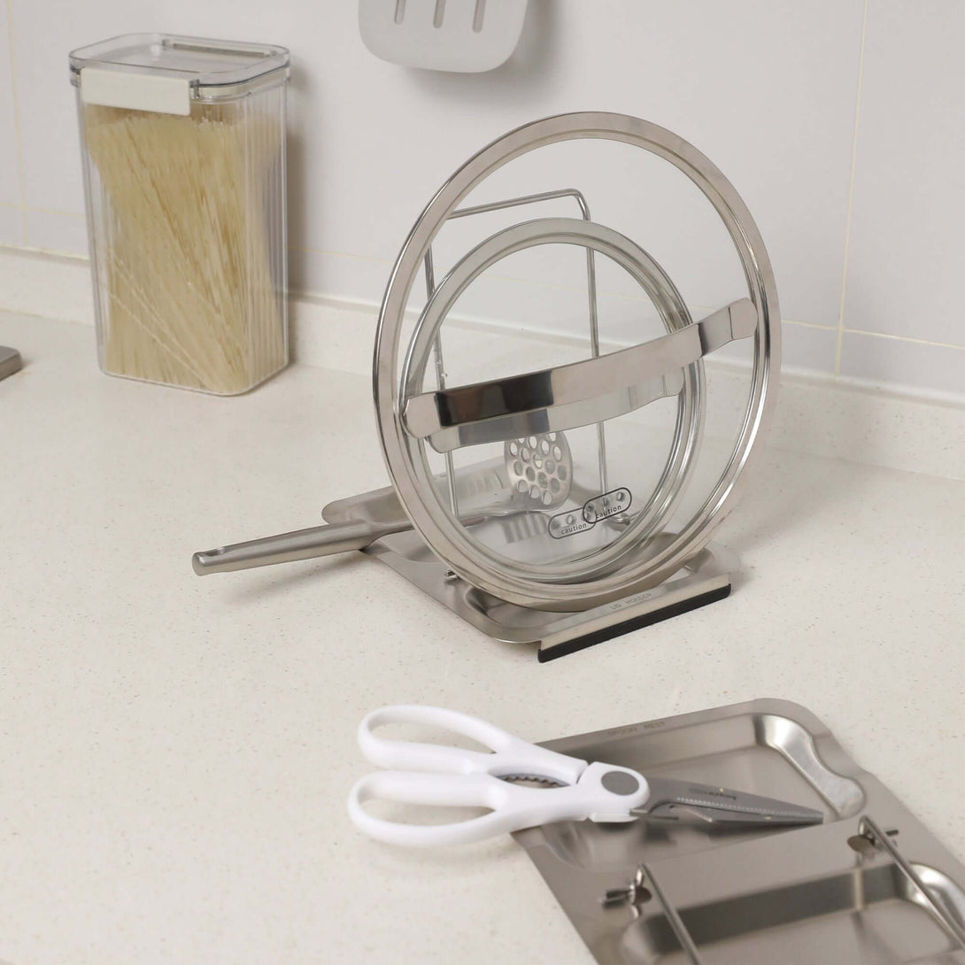 ubenkaku spoon mat pot lid rack 2 in 1