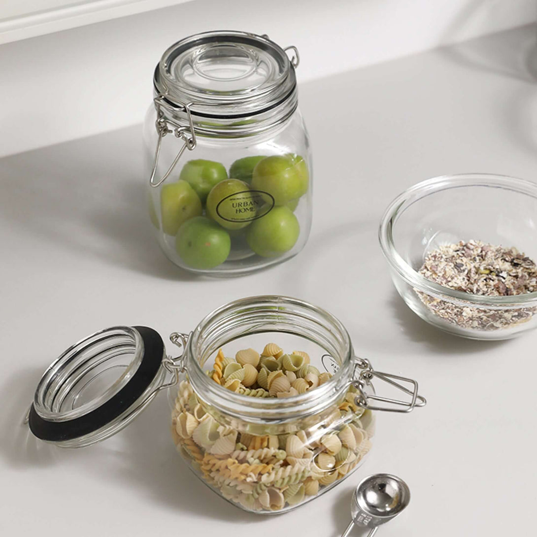 ubenkaku transparent glass jar with seal