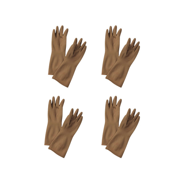 ubenkaku washing gloves 4 pairs brown color